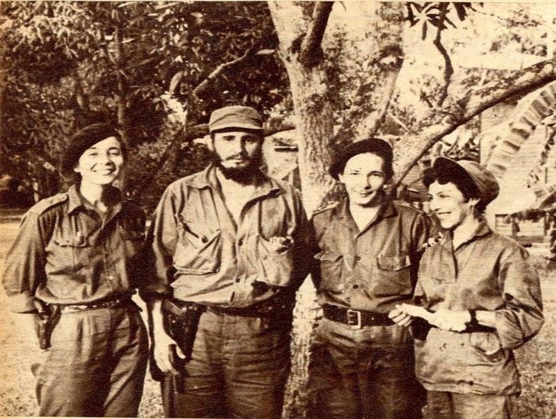 Vilma Espín, Fidel Castro, Raúl Castro, Celia Sánchez