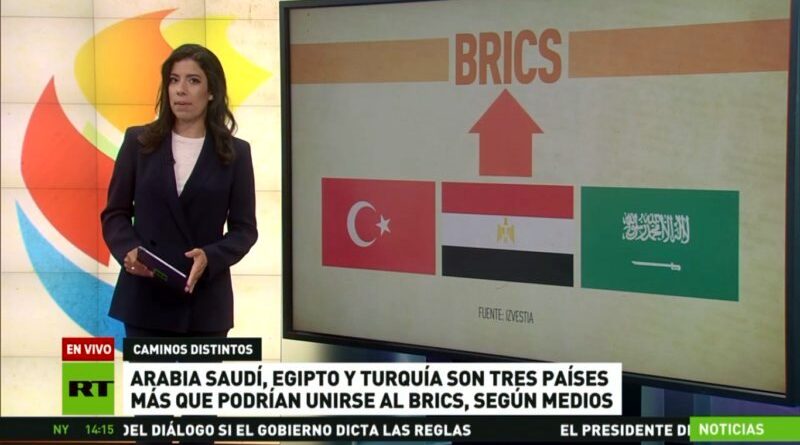 Turquía, Egipto y Arabia Saudita solicitan ingreso al BRICS