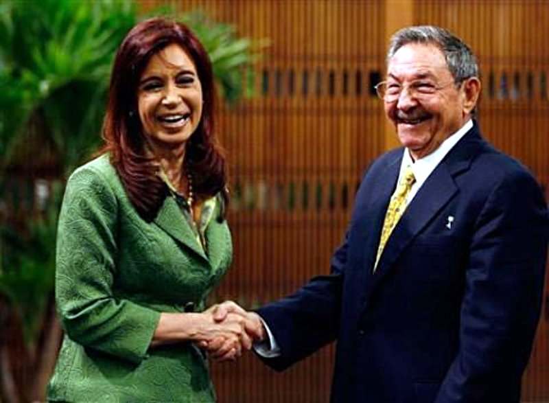 Cristina Fernández de Kirchner y Comandante Raúl Castro