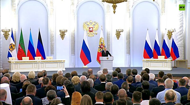 ceremonia de incorporación de las nuevas provincias a Rusia