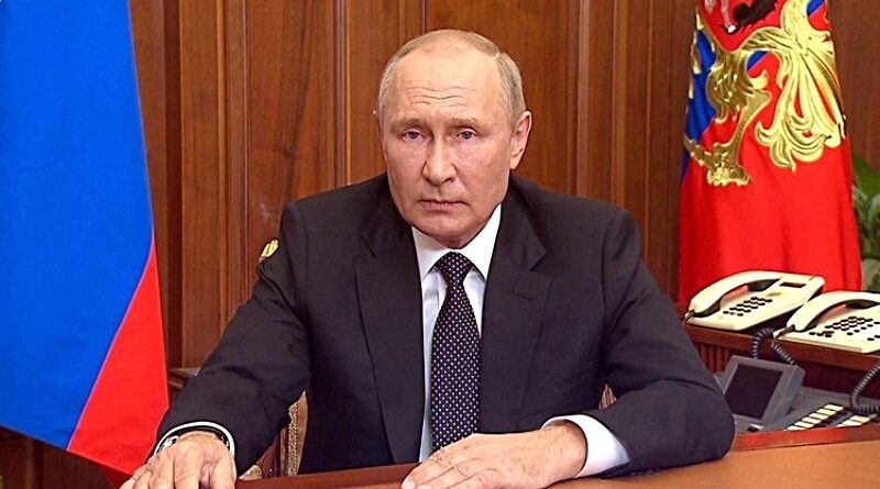 Putin anuncia movilización parcial para enfrentar la guerra contra Rusia