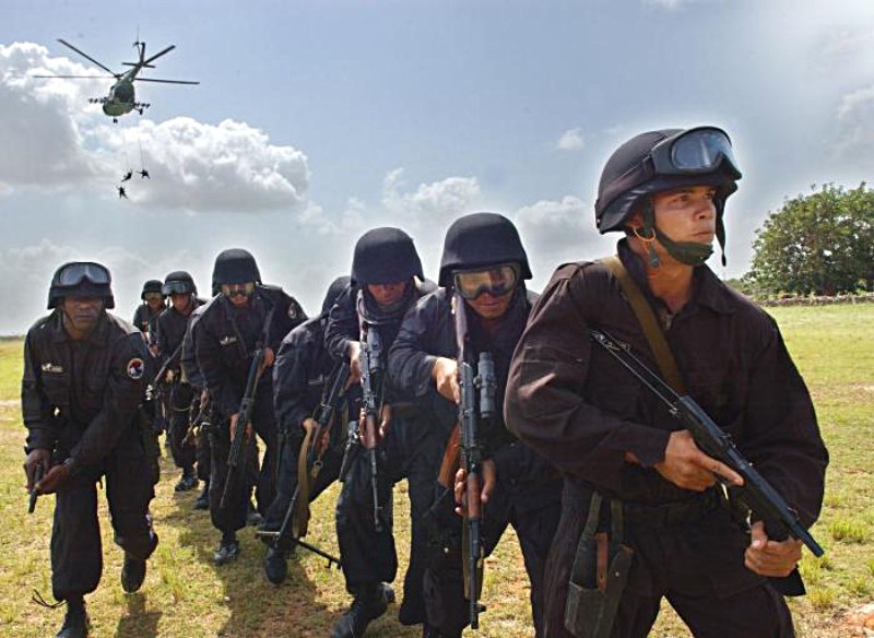 ejercicios de la Brigada Nacional Especial del Ministerio del Interior de la República de Cuba