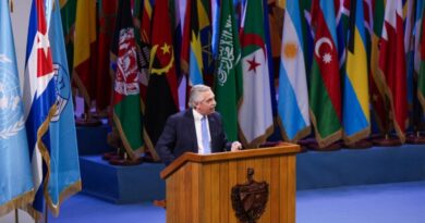 Argentina denuncia bloqueos a Cuba y Venezuela y defiende soberanía sobre Malvinas Argentina denuncia bloqueos a Cuba y Venezuela y defiende soberanía sobre Malvinas