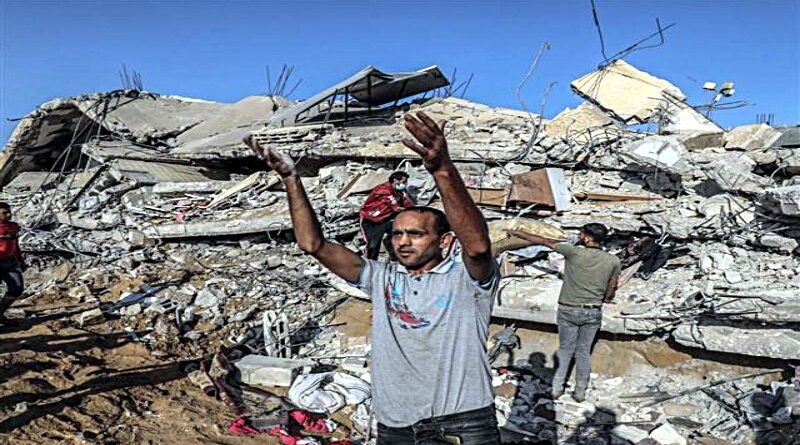 bombardeo sionista a Gaza