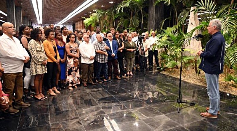 Presidente cubano Díaz-Canel felicita a los deportistas