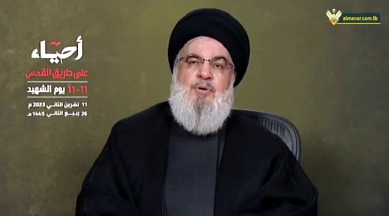 Sayyed Hassan Nasralá, secretario general de Hezbolá