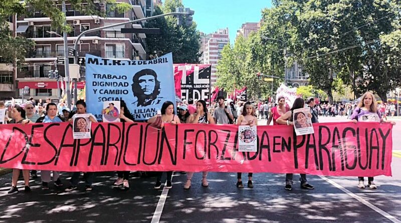 movilización a embajada de Paraguay en Argentina por Lichita