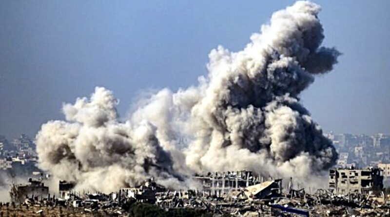 bombardeo sionista en Gaza