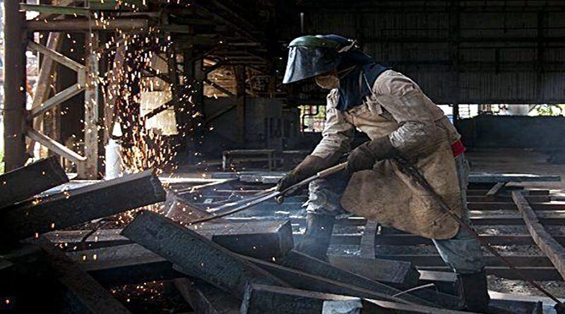 trabajadores del acero
