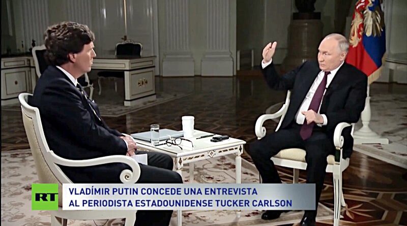 Tucker Carlson entrevista a Vladímir Putin