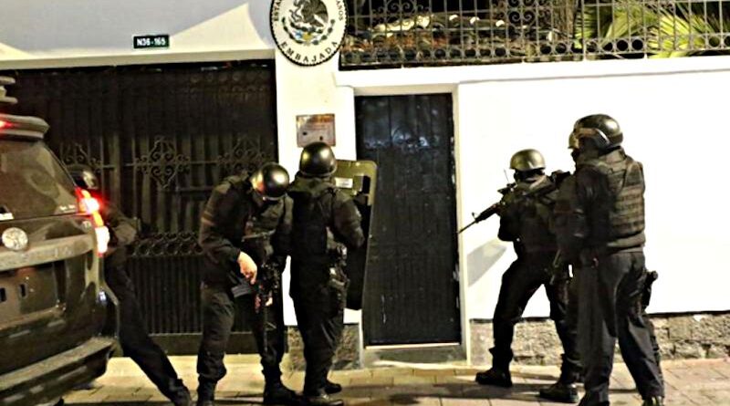 asalto del estado de Ecuador a la embajada de México