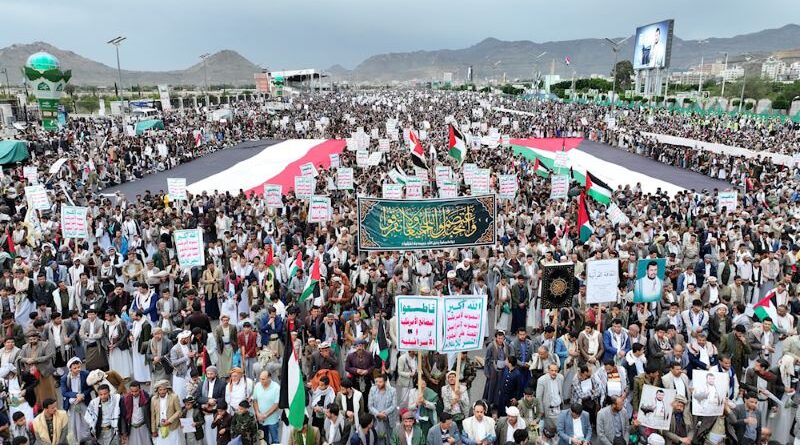Grandes manifestaciones en Yemen por Palestina
