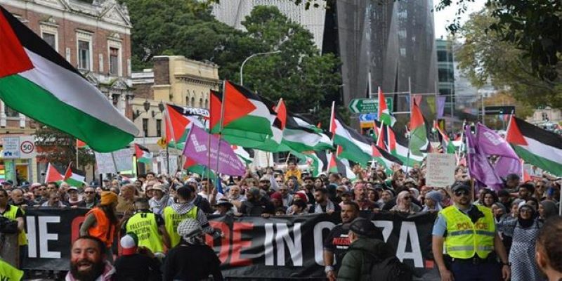protestas en el mundo en favor de Palestina