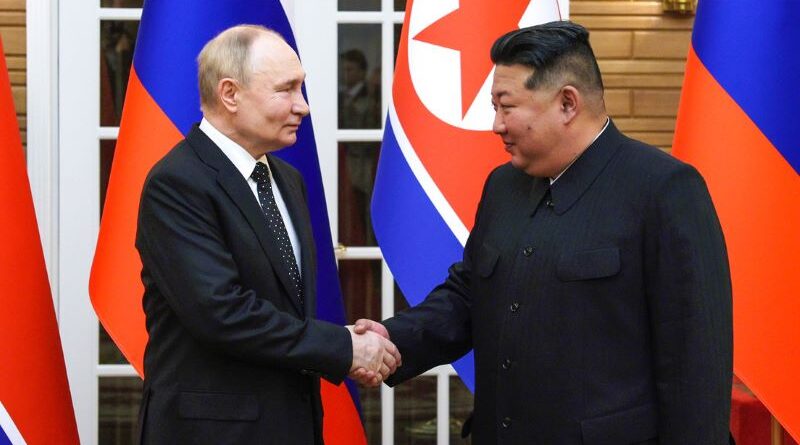 Vladímir Putin y Kim Jong Un