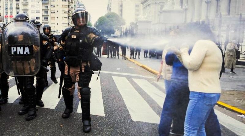 12 de junio de 2024: represión contra manifestantes