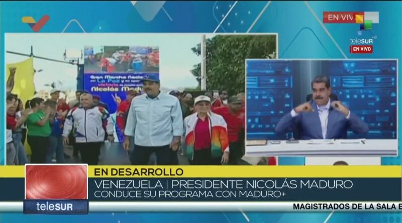 Nicolás Maduro en su programa "Con Maduro +"