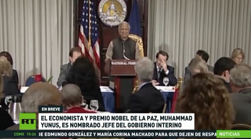 Premio Nobel de la Paz Muhammad Yunus, presidente interino de Bangladés