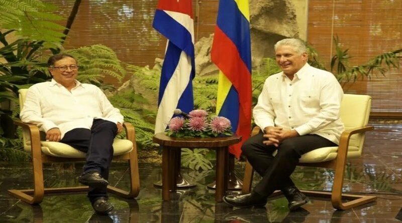 Gustavo Petro y Miguel Díaz-Canel