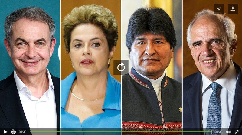 Ex-presidentes Zapatero, Rousseff, Morales y Samper