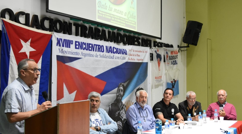 Encuentro solidario con Cuba en Argentina fija posiciones