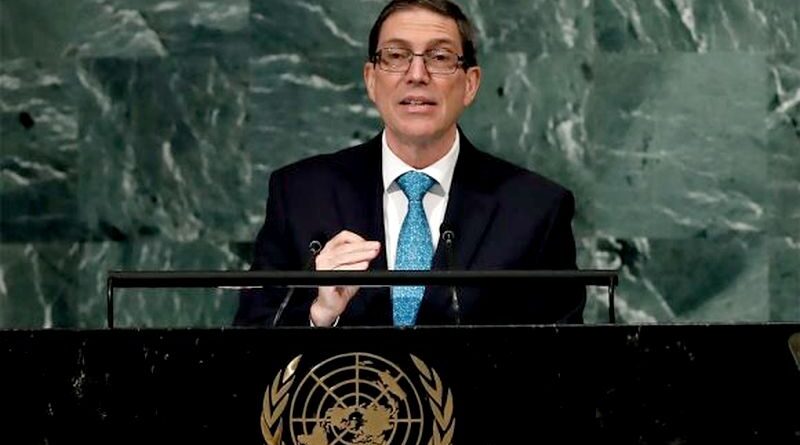 Bruno Rodríguez Parrilla en la Asamblea General de la ONU