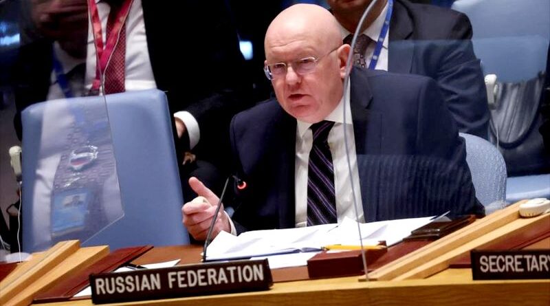 Vasili Nebenzia, representante de Rusia en la ONU