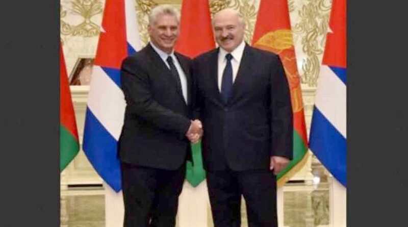 Miguel Díaz-Canel y Aleksandr Lukashenko