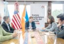 Reunión del gobernador del Tierra del Fuego y la encargada de negocios de los EEUU en Argentina