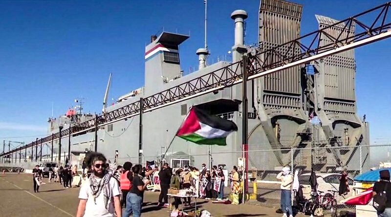 Oackland, California: protesta contra envío de armas a "Israel"