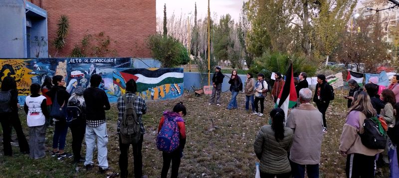 acto por Palestina en la Universidad Nacional del Comahue