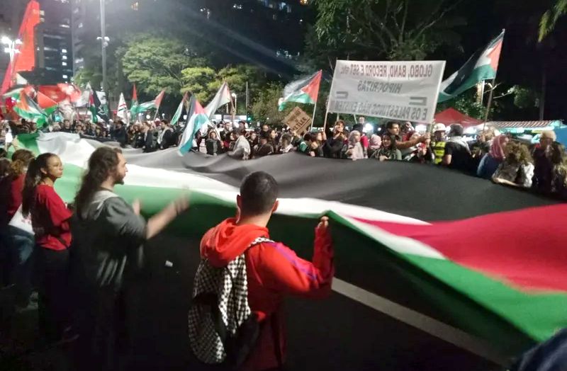 Brasil: manifestaciones en solidaridad con Palestina