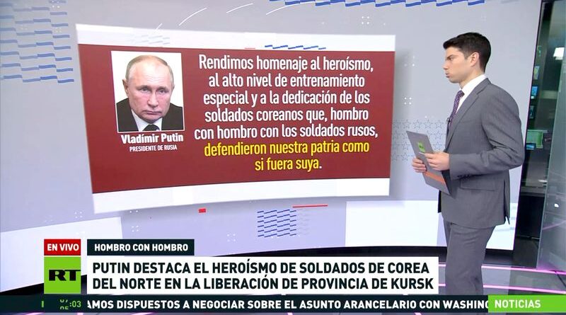 mensaje de Putin a la RPDC en agradecimiento de la solidaridad militar en la liberación de Kursk