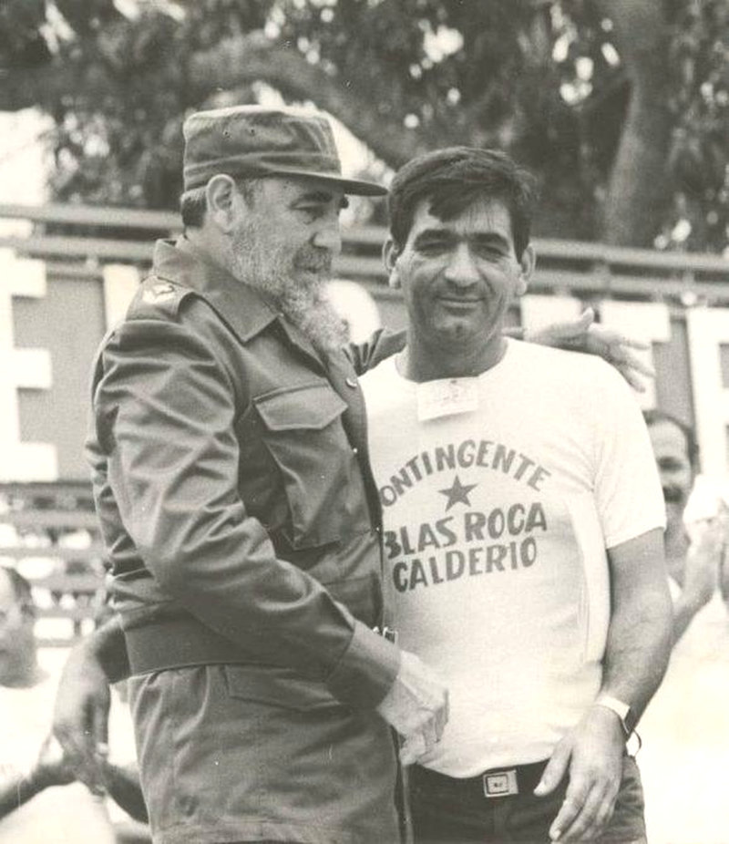 Fidel Castro y Cándido Palmero Hernández