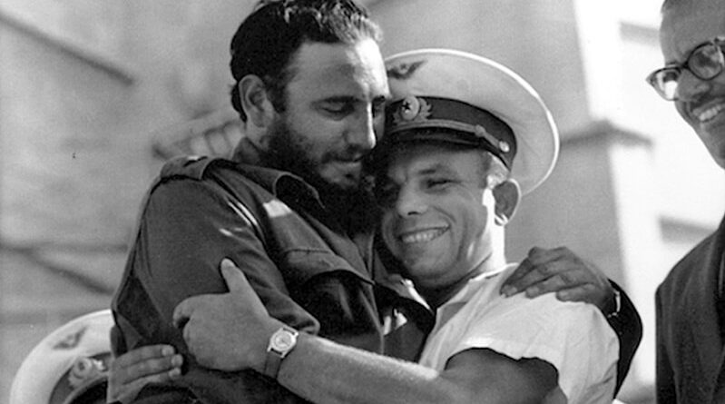 Fidel Castro y Yuri Gagarin