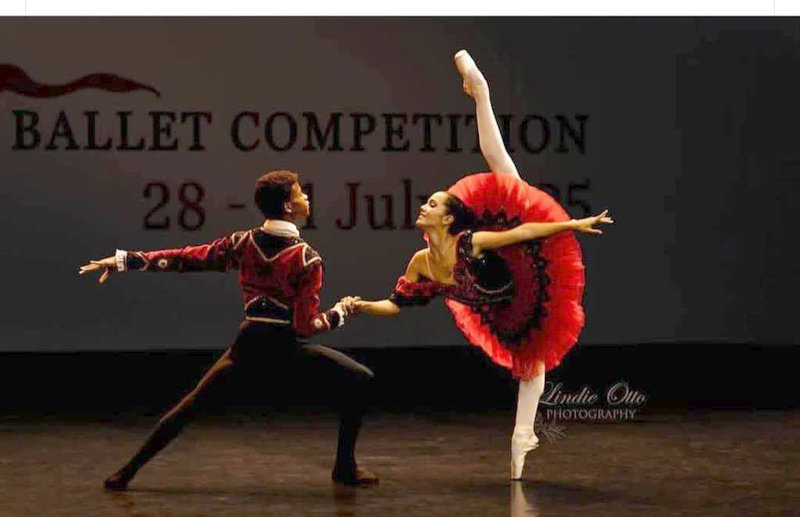 estudiantes cubanos de ballet en XII Concurso de Sudáfrica
