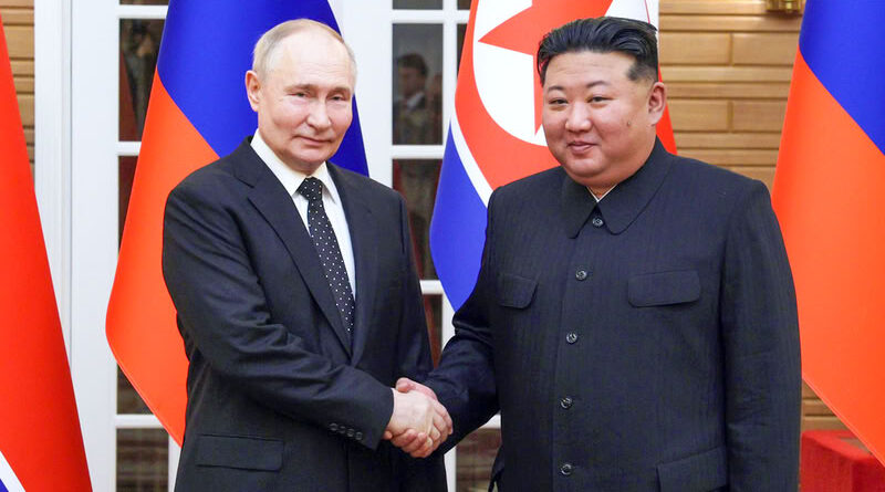 Vladímir Putin y Kim Jong Un