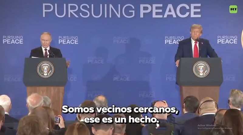 Putin y Trump en la rueda de prensa de la Cumbre de Alaska