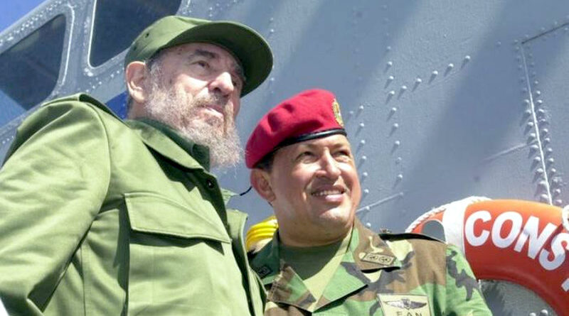 Fidel Castro y Hugo Chávez