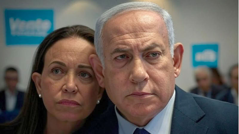 Corina Machado y Benjamín Netanyahu