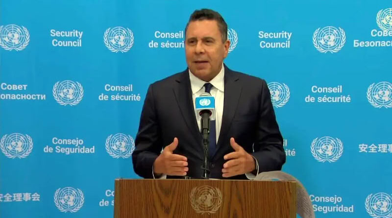 Samuel Moncada, embajador de Venezuela ante la Organización de las Naciones Unidas