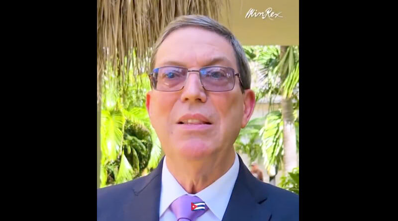 Bruno Rodríguez Parrilla denuncia