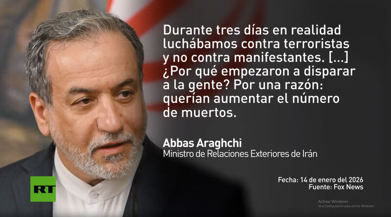 Araghchi sobre asesinatos en Irán