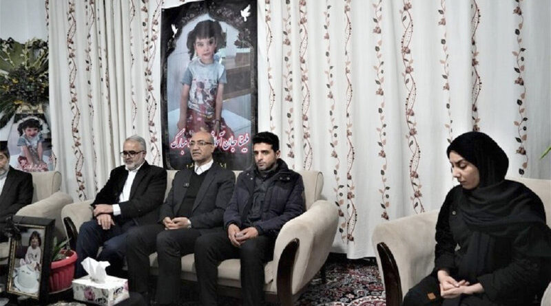 El gobernador de Kermanshah visita la familia de Melina Asadi
