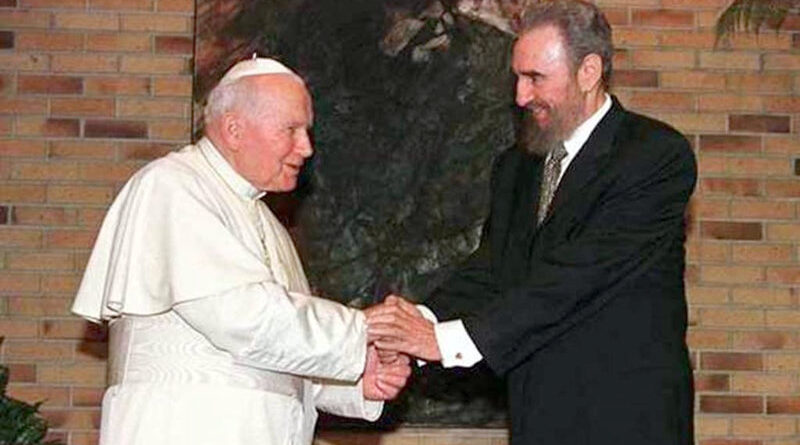 Juan Pablo II y Fidel Castro en Cuba