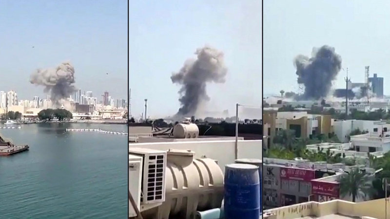 ataque iraní a base yanki en Bahrein