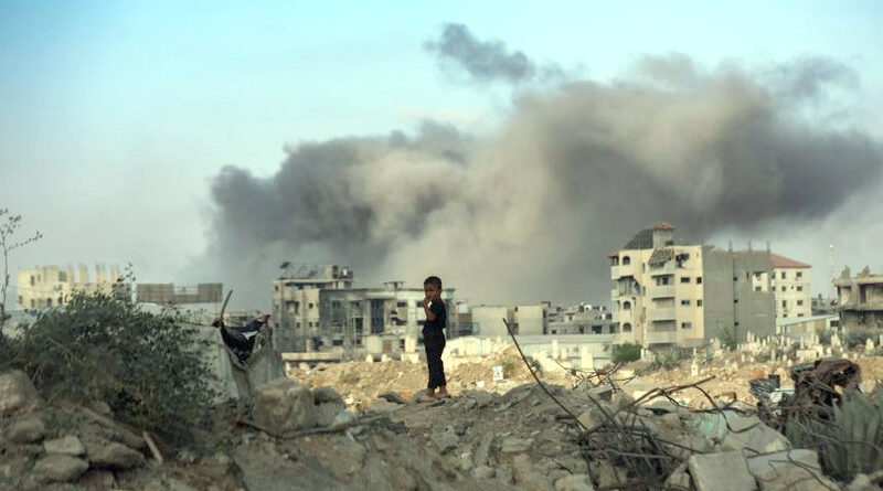 Destrucción sionista de Gaza