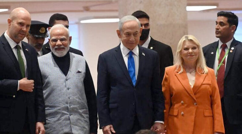 Narendra Modi y Benjamín Netanyahu