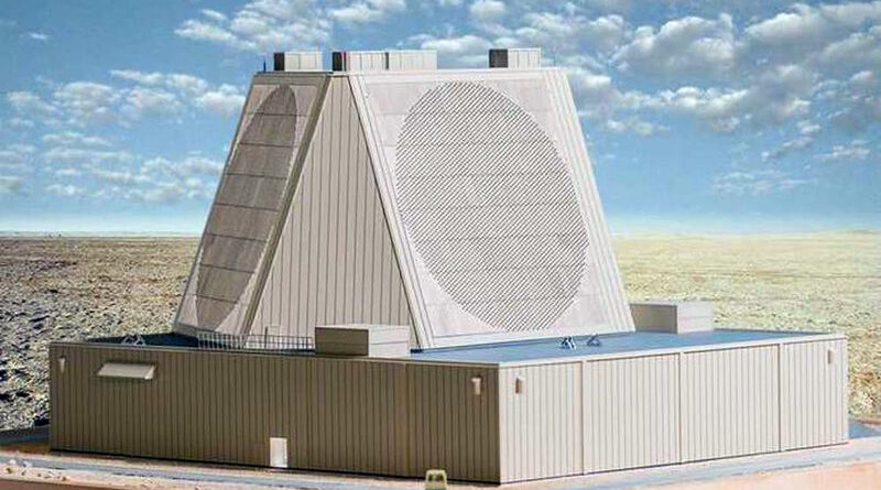 Sistema de radar estadounidense estacionado en una base estadounidense en Qatar