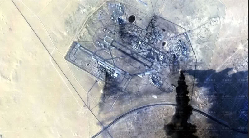 base estadounidense en Medio Oriente arde por ataque iraní