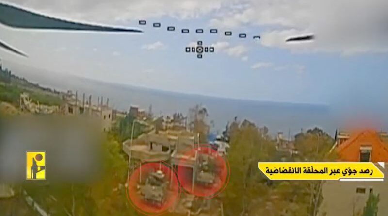 dron de Hezbolá camino a destruir objetivos sionistas